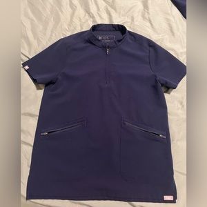 Figs scrub top (navy) xxs